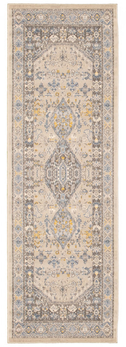 Carpette Sabra bleu - 2 pi 7 pox 8 pi 0 po