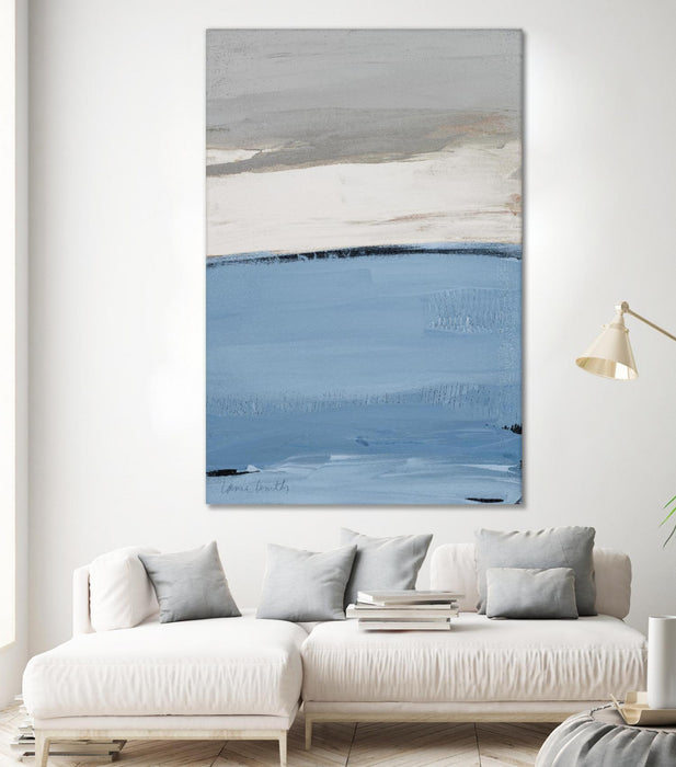 Œuvre d’art murale Giant Art « Blue Flatlands I » 72 x 48