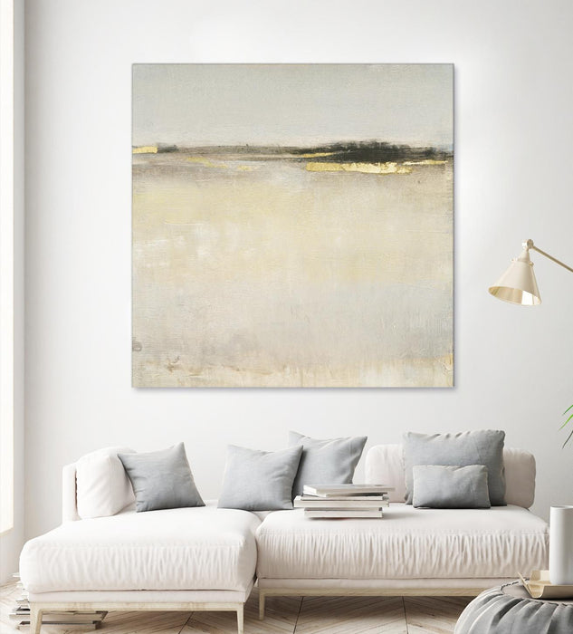 Œuvre d’art murale Giant Art « Embellished Subtle Scape I » 54 x 54