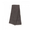 Essuie-mains natté gris anthracite 16 x 27 - ensemble de 6 serviettes