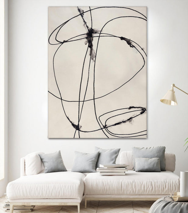 Œuvre d’art murale Giant Art « Tangled Ties » 72 x 54