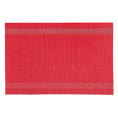 Vinyl Placemat Mackenzie Red - Set of 12|Napperon Mackenzie rouge en vinyle - ensemble de 12