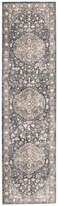 Carpette Octavian Tabriz gris - 2 pi 7 pox 8 pi 2 po