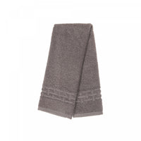 Essuie-mains natté gris clair 16 x 27 - ensemble de 6 serviettes