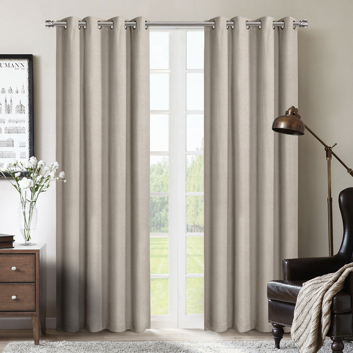 Rideau à oeillets Melgar 54 po x 95 po (ensemble de 2) - beige