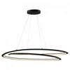 Luminaire suspendu Ara noir à DEL de 45 W