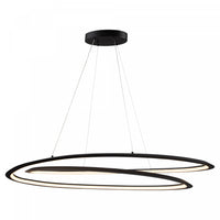 Luminaire suspendu Ara noir à DEL de 45 W