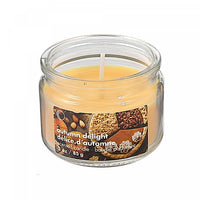 Pot parfumé de 3 oz en verre à arôme de délice d’automne avec couvercle - ensemble de 4 bougies
