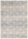 Carpette Electra argent-couleur pétrole - 5 pi 3 pox 7 pi 3 po