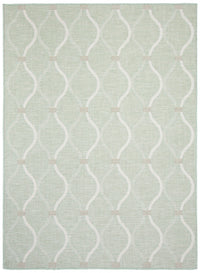 Carpette Neisha Abstract menthe 6 pi 7 po x 9 pi 6 po