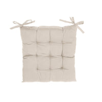 Coussin de chaise capitonné 18 x 18 en polyester taupe - ensemble de 2