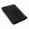 Serviette de bain nattée noire 27 x 50 - ensemble de 2 serviettes
