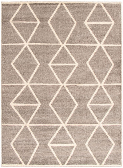 Anandi Grey-Ivory Area Rug - 7'10" x 10'2"
