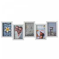 Cadres photo collage - blanc nuage, 5 cadres 4 x 6