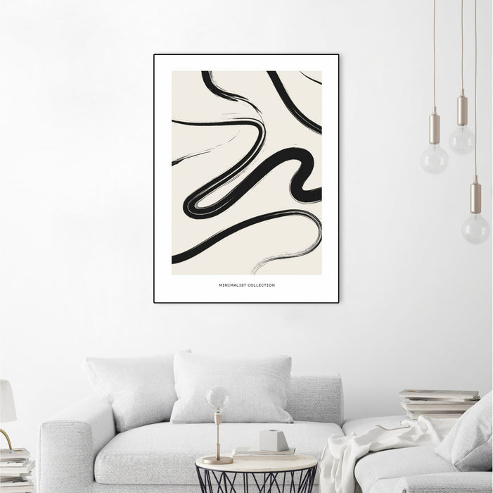 Œuvre d’art murale sur toile encadrée noire « Free » 18 x 24