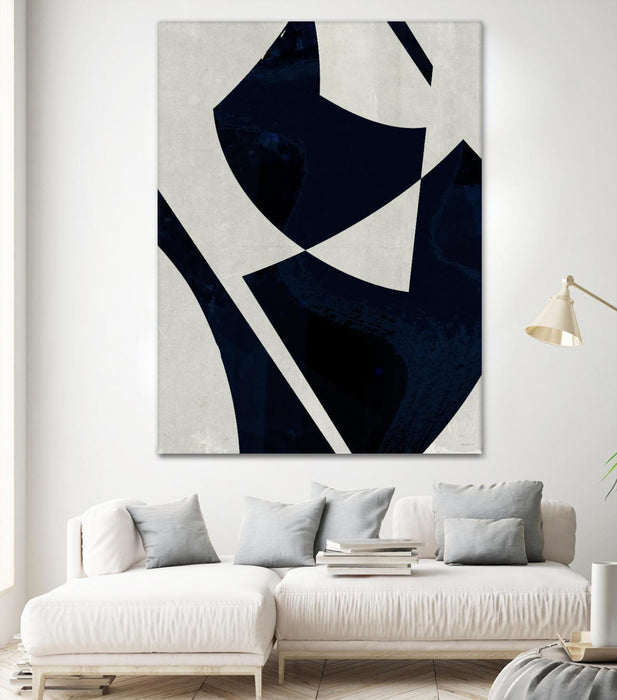 Œuvre d’art murale Giant Art « Black Machine I » 72 x 54