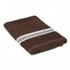 Serviette de bain chocolat 27 x 50 de luxe - ensemble de 2 serviettes