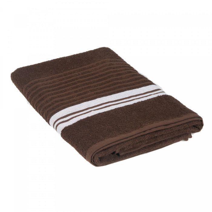 Serviette de bain chocolat 27 x 50 de luxe - ensemble de 2 serviettes