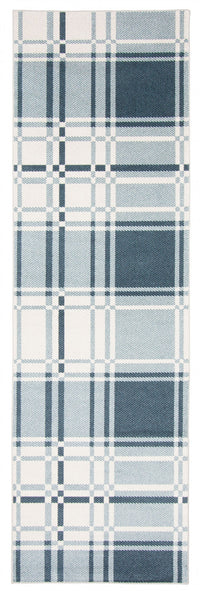 Carpette Roma bleue lavable à la machine - 2 pi 6 po x 8 pi 0 po