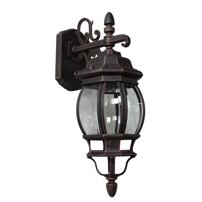 Applique murale IV Classico noire à 1 ampoule pour l'extérieur