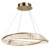  Luminaire suspendu Stella laiton brossé à DEL de 40 W 