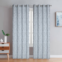 Paire de panneaux de rideaux gris à oeillets Dundee - 54x84