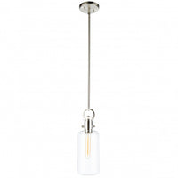 Grand luminaire suspendu Single en verre clair