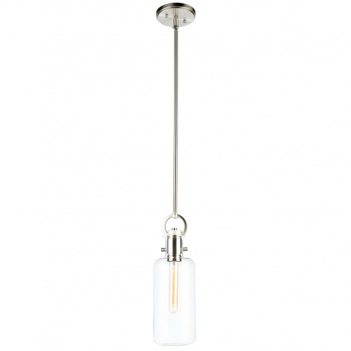 Grand luminaire suspendu Single en verre clair
