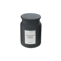 Bougie parfumée de luxe de 19 oz à arôme de mohair argent avec couvercle en verre - ensemble de 2
