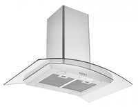  Hotte de cuisinière pour îlot Ancona IGCC636 de 36 po en verre et en acier inoxydable - AN-1405 