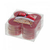 Paquet de 8 bougies chauffe-plats parfumées à arôme de croustade aux pommes - ensemble de 2 paquets de bougies