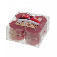 Paquet de 8 bougies chauffe-plats parfumées à arôme de croustade aux pommes - ensemble de 2 paquets de bougies