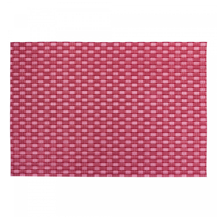 Napperon Spectra rouge en vinyle - ensemble de 12