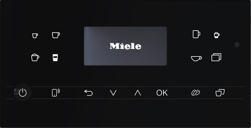 Machine à espresso Milk Perfection CM 6360 de Miele noir obsidienne avec fini acier métallique pur