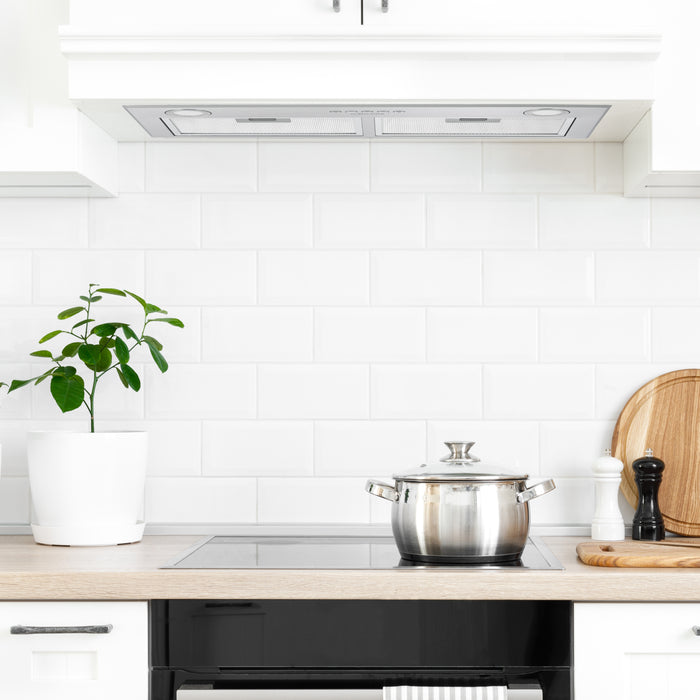 Hotte de cuisinière encastrée Ancona de 28,5 po à conduit - AN-1370