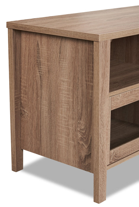 Meuble pour téléviseur Bailey de 47 po avec rangement et système de gestion des câbles pour téléviseurs jusqu’à 55 po - gris