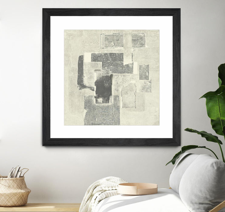 Œuvre d’art murale encadrée noire et mate « Camera Obscura » 30 x 30