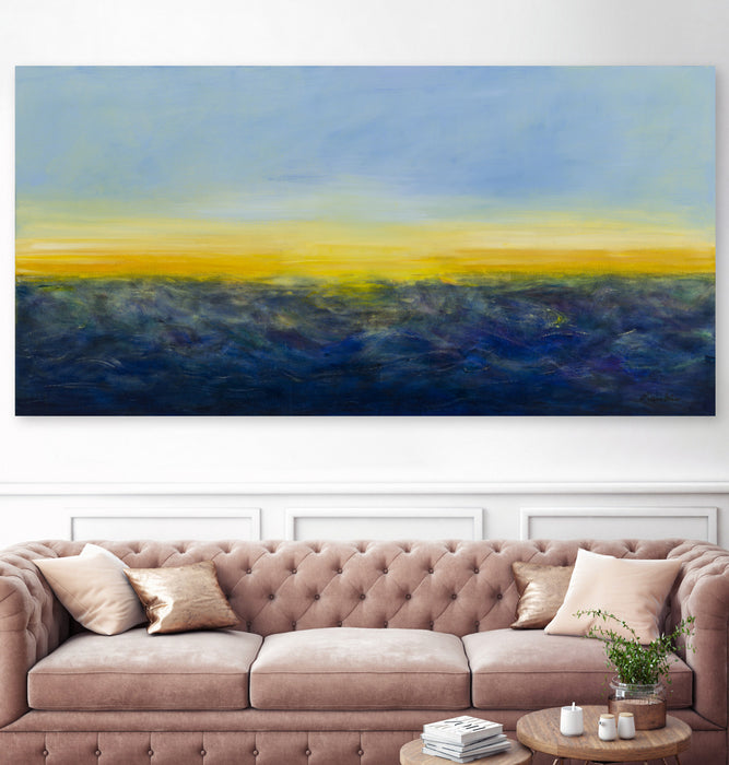 Œuvre d’art murale Giant Art « Ocean Mood » 72 x 36