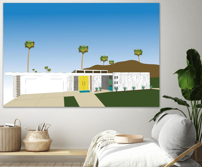 Œuvre d’art murale Giant Art Palm « Palm Spring Living Ii » 72 x 48