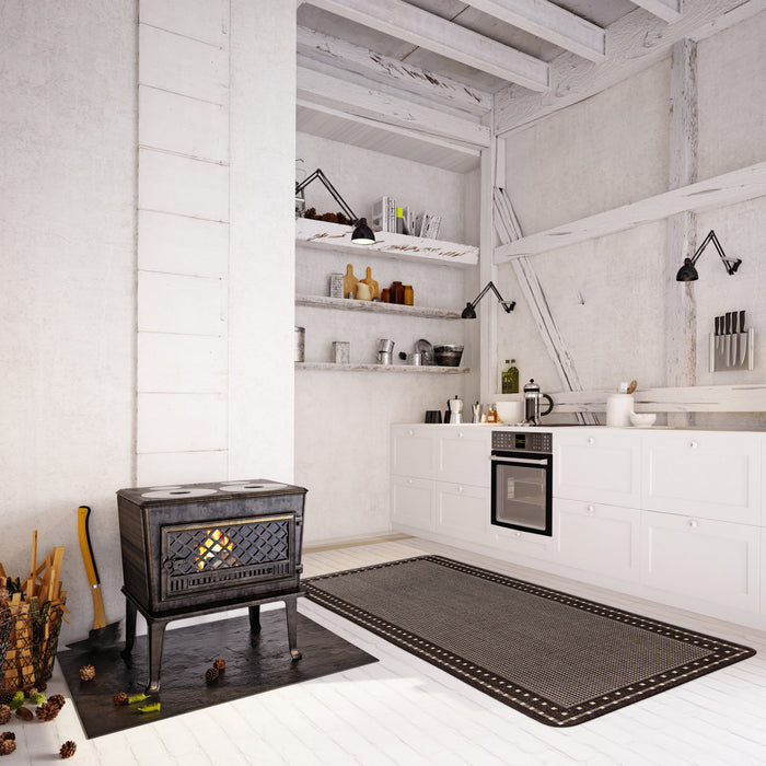 Carpette Clementine chocolat - 2 pi 2 po x 6 pi 7 po