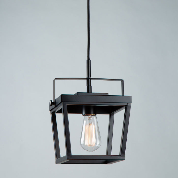 Luminaire suspendu I Carriage noir à 1 ampoule
