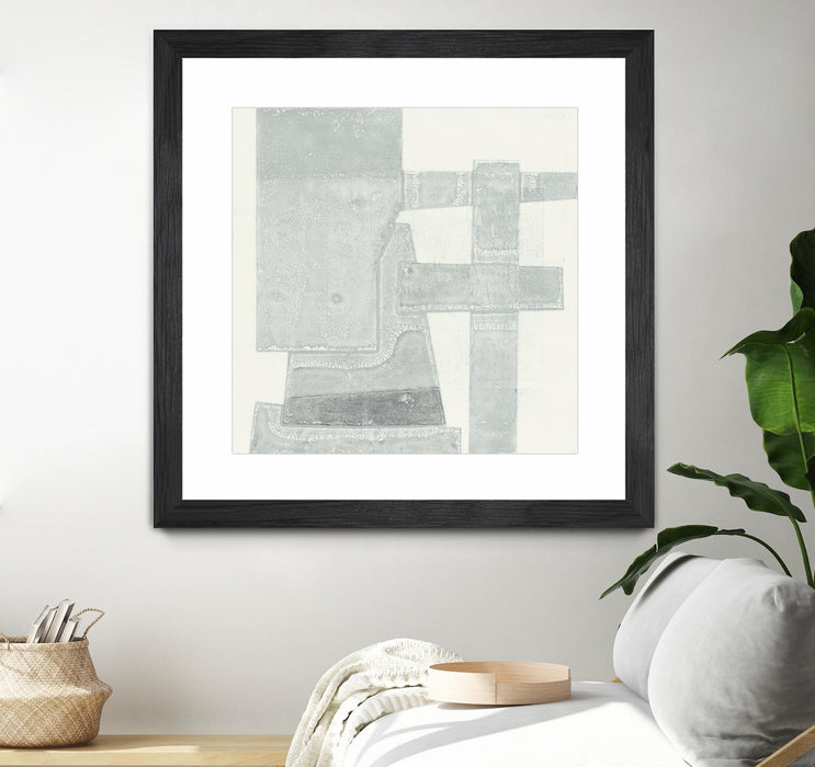 Œuvre d’art murale encadrée noire et mate « Orien » 30 x 30