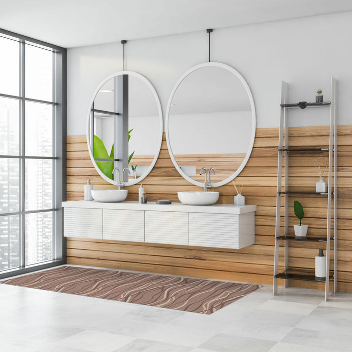 Carpette Bellezza brune 2 pi 2 po x 6 pi 0 po