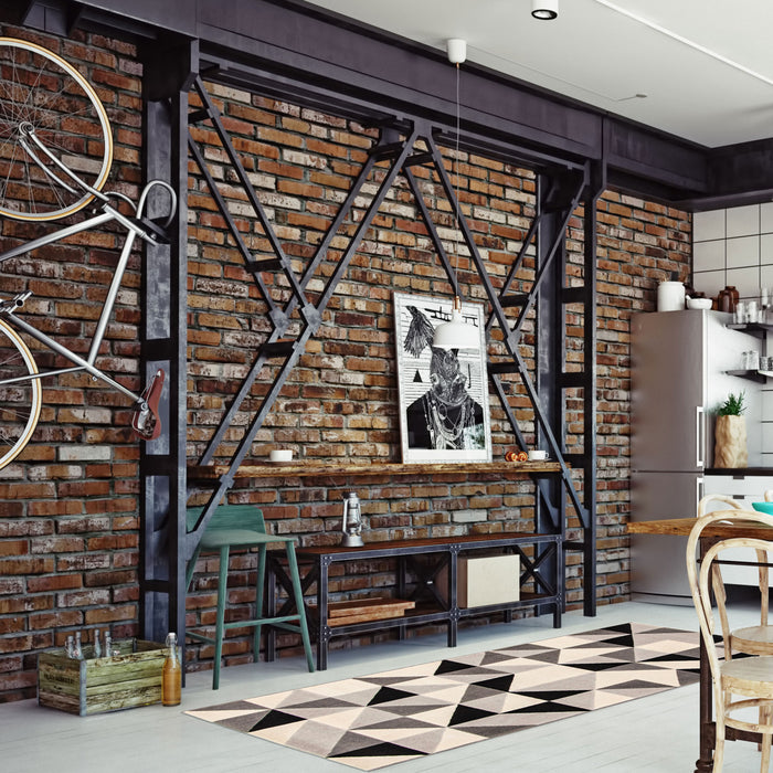 Carpette Nuria noire 2 pi 8 po x 4 pi 11 po