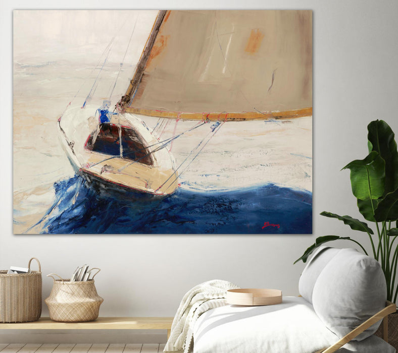 Œuvre d’art murale Giant Art « Single Handed » 72 x 54