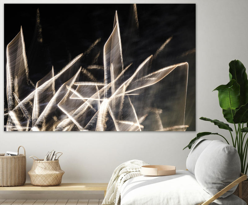 Œuvre d’art murale Giant Art « Chiffon Light Sculpture » 72 x 48