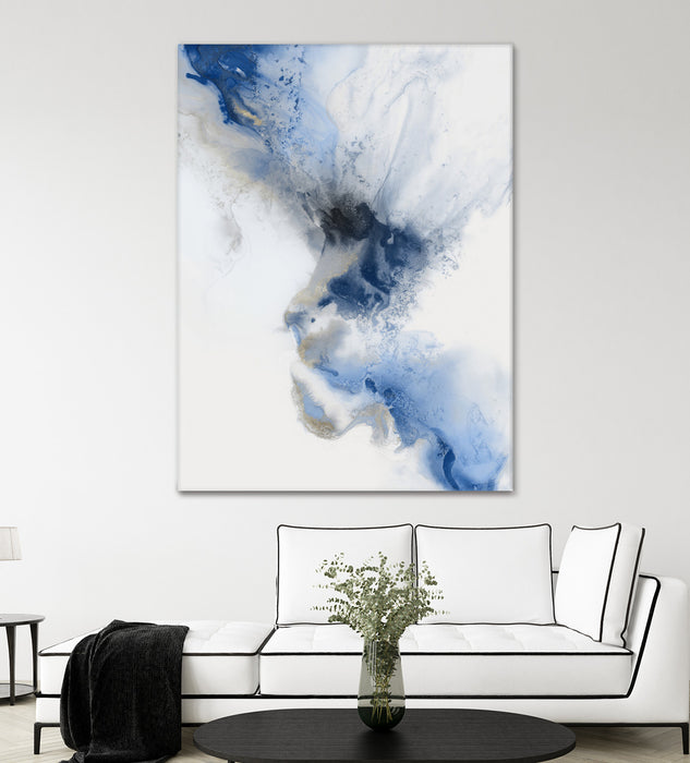 Œuvre d’art murale Giant Art « Watercolour Blue I » 72 x 54