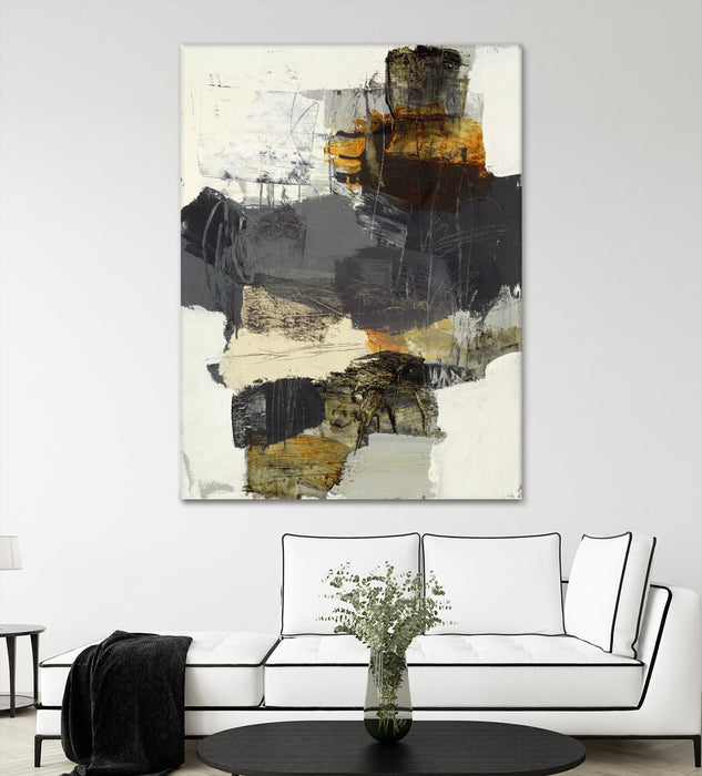 Œuvre d’art murale Giant Art « Monochrome Manta Iv » 72 x 54