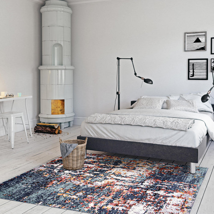 Carpette Paloma Vintage bleue - 3 pi 11 po x 5 pi 11 po
