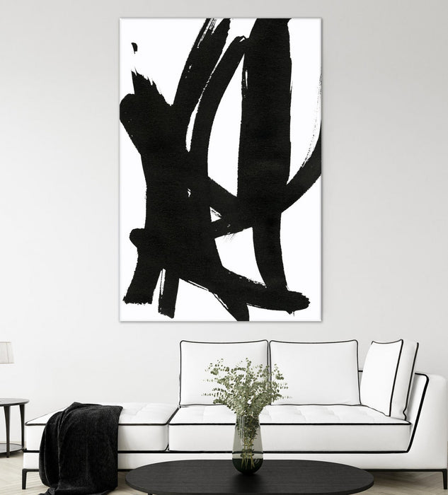 Œuvre d’art murale Giant Art « Composition In Black And White 7 » 72 x 48